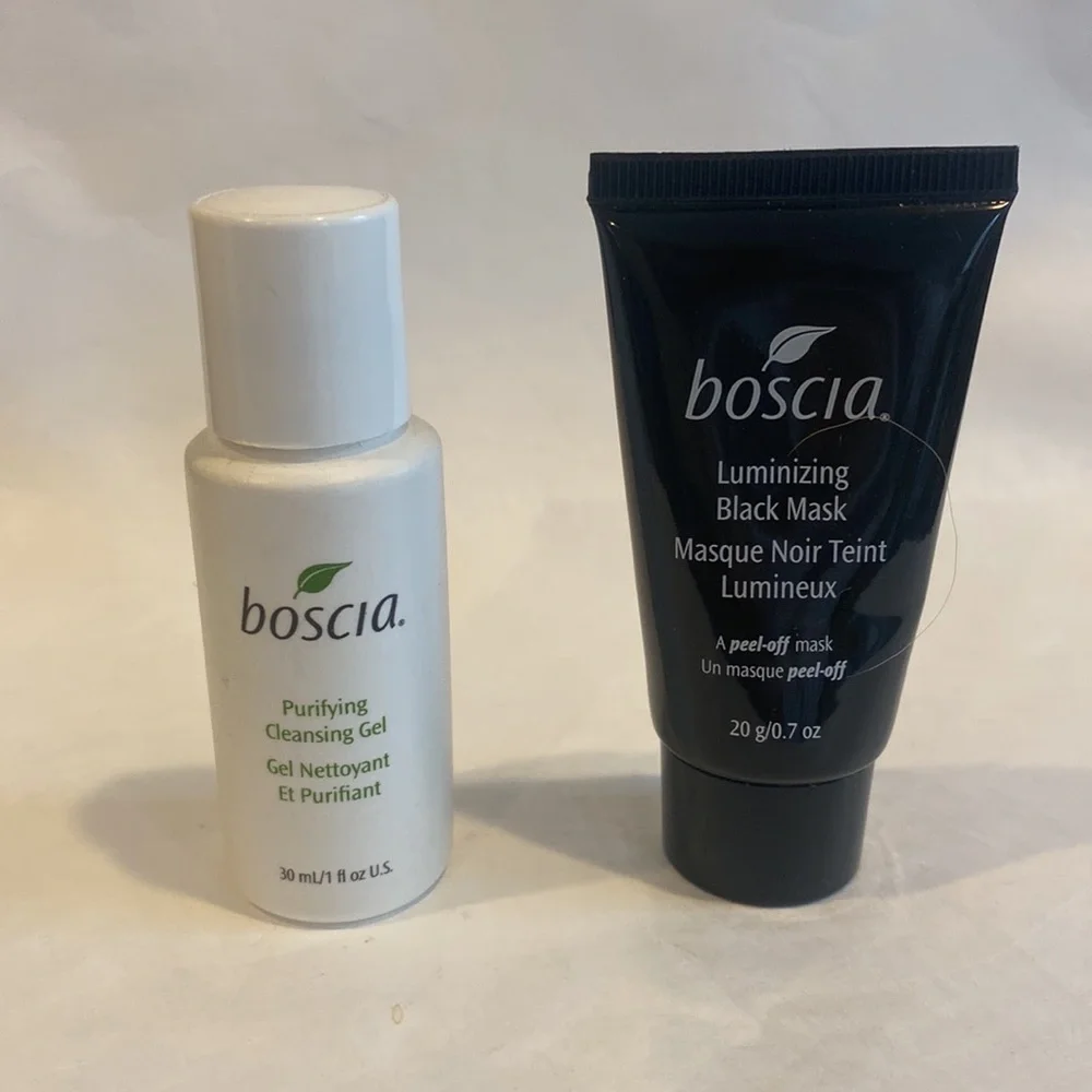 BOSCIA 2p Luminizing Black Charcoal Mask, Purifying Cleansing Gel